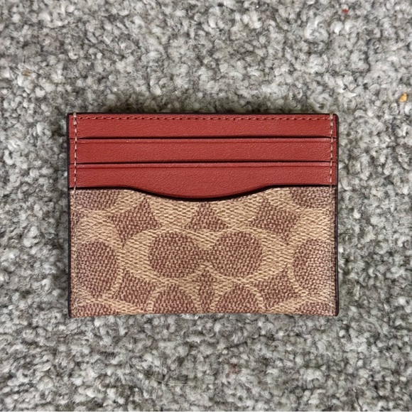 Coach Retail Signature Card Case - Picture 1 of 3
